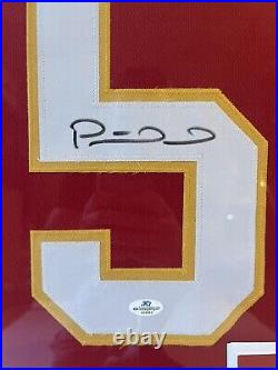 Patrick Mahomes Autographed Custom Kansas City Chiefs Jersey Framed with COA