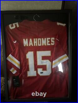 Patrick Mahomes Autographed Framed Jersey Kansas City Chiefs Pro-Cert Certified