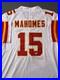 Patrick Mahomes Autographed Kansas City Chiefs #15 White Jersey Beckett COA
