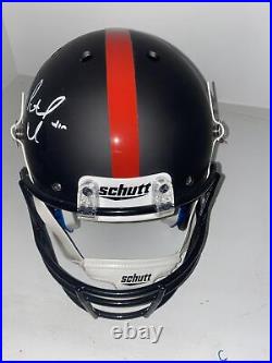 Patrick Mahomes Autographed Kansas City Chiefs Blackout Full Size Rep Helmet Jsa