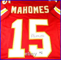 Patrick Mahomes / Autographed Kansas City Chiefs Custom Football Jersey / COA