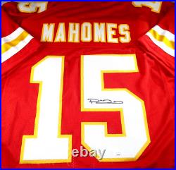 Patrick Mahomes / Autographed Kansas City Chiefs Custom Jersey / JSA LOA Grade 9