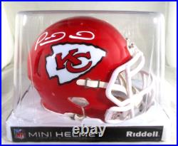 Patrick Mahomes / Autographed Kansas City Chiefs Logo Riddell Mini Helmet / COA