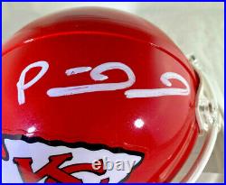 Patrick Mahomes / Autographed Kansas City Chiefs Logo Riddell Mini Helmet / Coa
