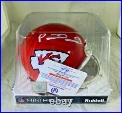 Patrick Mahomes / Autographed Kansas City Chiefs Logo Riddell Mini Helmet / Coa