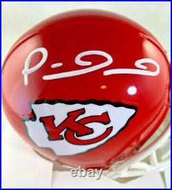 Patrick Mahomes / Autographed Kansas City Chiefs Logo Speed Mini Helmet / Coa