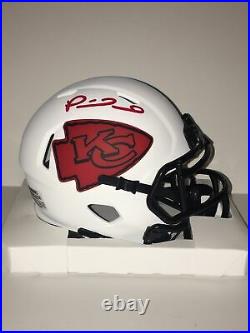 Patrick Mahomes Autographed, Kansas City Chiefs Lunar Eclipse Mini Helmet. Coa