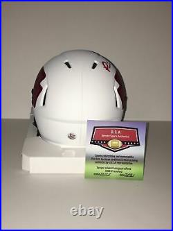 Patrick Mahomes Autographed, Kansas City Chiefs Lunar Eclipse Mini Helmet. Coa