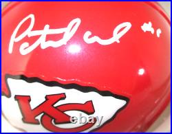 Patrick Mahomes / Autographed Kansas City Chiefs Riddell Mini Helmet / PSA LOA