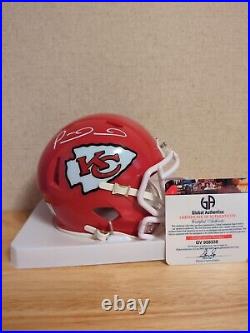 Patrick Mahomes / Autographed Kansas City Chiefs Riddell Speed Mini Helmet / COA