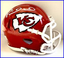 Patrick Mahomes / Autographed Kansas City Chiefs Riddell Speed Mini Helmet / COA