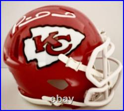 Patrick Mahomes / Autographed Kansas City Chiefs Riddell Speed Mini Helmet / COA