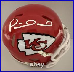 Patrick Mahomes / Autographed Kansas City Chiefs Riddell Speed Mini Helmet / COA