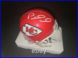 Patrick Mahomes Autographed Kansas City Chiefs Signed Mini Helmet with COA/Halo
