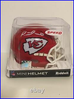 Patrick Mahomes Autographed, Kansas City Chiefs Speed Mini Helmet B. S. A. Coa