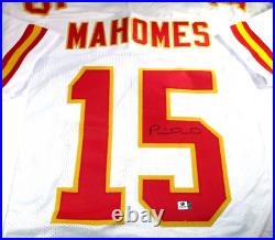 Patrick Mahomes / Autographed Kansas City Chiefs White Custom Jersey / COA