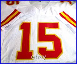 Patrick Mahomes / Autographed Kansas City Chiefs White Custom Jersey / COA