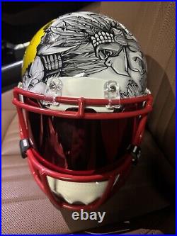 Patrick Mahomes Autographed Kansas City Full Size Authentic Football Helmet -BAS