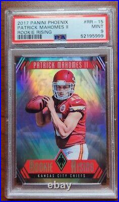 Patrick Mahomes II 2017 Phoenix Rookie Rising Refractor! Rc! Kc Chiefs! Psa 9