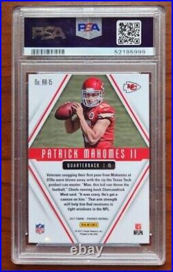 Patrick Mahomes II 2017 Phoenix Rookie Rising Refractor! Rc! Kc Chiefs! Psa 9