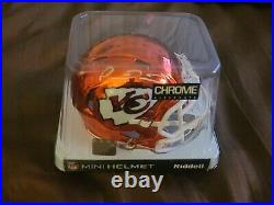 Patrick Mahomes II Signed Autographed Chrome Mini Helmet Kansas City Chiefs JSA