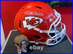 Patrick Mahomes II Signed Kansas City Chiefs Full-Size Speed Helmet Beckett (I)