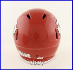 Patrick Mahomes II Signed Kansas City Chiefs RED Full-Size Speed Helmet Beckett
