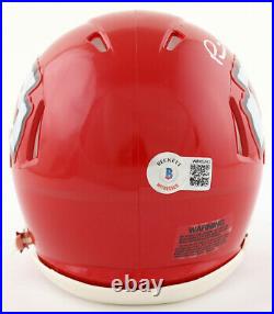 Patrick Mahomes II Signed Kansas City Chiefs Speed Mini Helmet Beckett COA