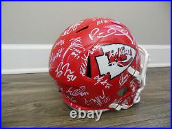 Patrick Mahomes Kansas City Chiefs 2019-2020 Team Signed Full Size Speed Helmet