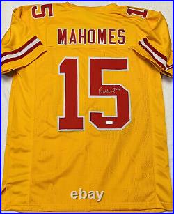 Patrick Mahomes Kansas City Chiefs Autographed Chiefs Jersey Coa