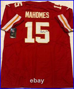 Patrick Mahomes Kansas City Chiefs Autographed Chiefs Nike NFL Jersey Coa