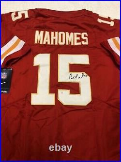 Patrick Mahomes Kansas City Chiefs Autographed Chiefs Nike NFL Jersey Coa