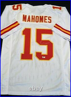 Patrick Mahomes Kansas City Chiefs Autographed Chiefs White Custom Jersey Coa