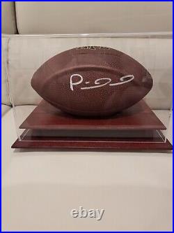 Patrick Mahomes Kansas City Chiefs Autographed Football in Display Case with COA