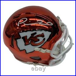 Patrick Mahomes Kansas City Chiefs Autographed Mini Speed Chrome Helmet JSA