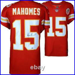 Patrick Mahomes Kansas City Chiefs Autographed Red Nike Elite Jersey