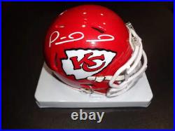 Patrick Mahomes Kansas City Chiefs Autographed Riddell Mini-Helmet GA coa