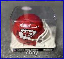 Patrick Mahomes Kansas City Chiefs Autographed Speed Mini Helmet JSA Witnessed