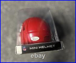 Patrick Mahomes Kansas City Chiefs Autographed Speed Mini Helmet JSA Witnessed