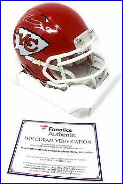 Patrick Mahomes Kansas City Chiefs Signed Autograph Speed Mini Helmet Fanatics A