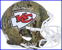 Patrick Mahomes Kansas City Chiefs Signed Camo Alternate Speed Authentic Helmet