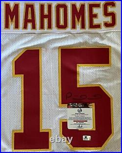 Patrick Mahomes Kansas City Chiefs Signed Custom Jersey, Size XL, GV COA 942362