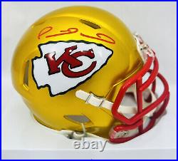 Patrick Mahomes Kansas City Chiefs Signed Flash Mini Helmet Beckett COA
