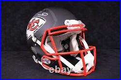 Patrick Mahomes Kansas City Chiefs Signed Flat Black Authentic Helmet Fanatics