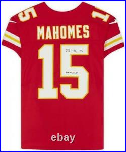 Patrick Mahomes Kansas City Chiefs Signed Red Nike Elite Jersey with LIV MVP Inc