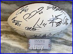 Patrick Mahomes Kansas City Chiefs Team Signed Football Coa Last One