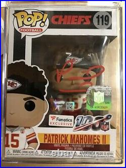 Patrick Mahomes SIGNED Funko Pop 60 Out Of 100 Super Bowl 54 LIV MVP Kansas City