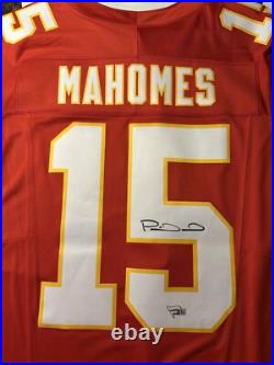 Patrick Mahomes Signed Authentic Nike Kansas City Chiefs Jersey/ Fanatics COA