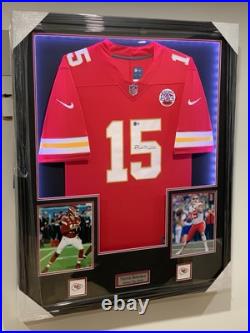 Patrick Mahomes Signed Autographed Framed Kansas City Chiefs Jersey Beckett COA