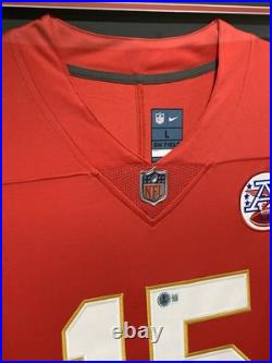 Patrick Mahomes Signed Autographed Framed Kansas City Chiefs Jersey Beckett COA
